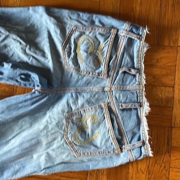 Vintage 90‘s flared jeans ESCADA EU36 like 26/27 low waist Cowgirl wide - Picture 5 of 7